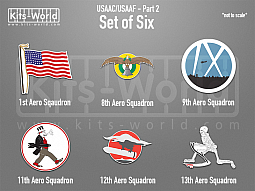 Kitsworld SAV Sticker Set - USAAC/USAAF - Part 2 